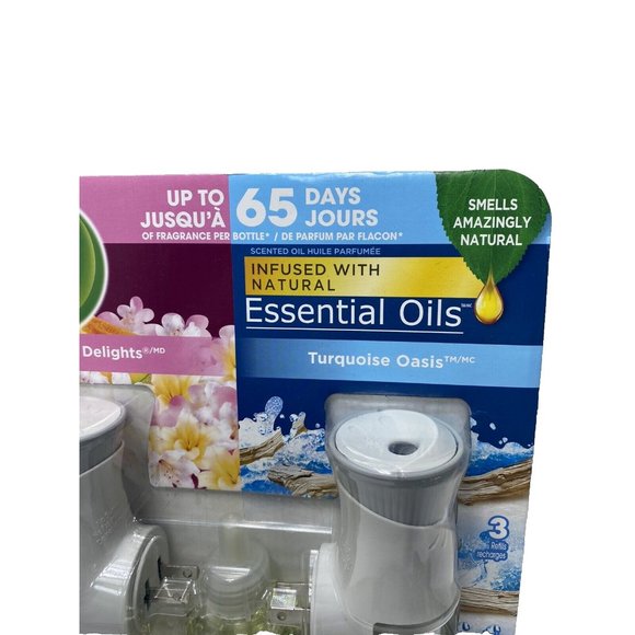 Air Wick 7 Scented Refills Warmer Summer Delights Turquoise Oasis Air Freshener - Picture 2 of 7
